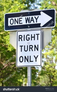 Feb. 4, 2021 - Right Turn Only